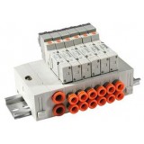 SMC solenoid valve 4 & 5 Port SX SS5X3-45, 3000 Series, Stacking Manifold, Individual Wiring